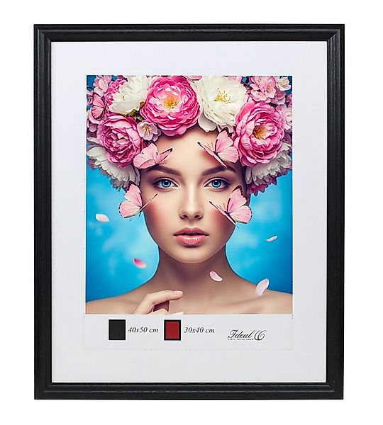 IDEAL TREND Bilderrahmen Holzrahmen mit Kunststoffglas günstig online kaufen