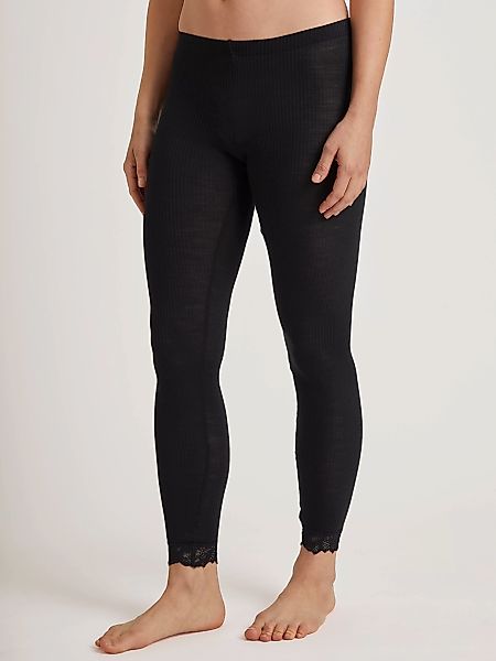 CALIDA Leggings "Silky Wool Joy", mit Spitzensaum, elastisch, wärmend, Fein günstig online kaufen
