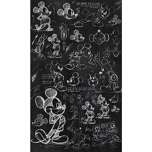 Komar Vliestapete »Digitaldruck Vlies - Mickey - Chalkboard - Größe 120 x 2 günstig online kaufen