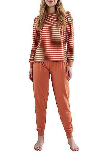 TOM TAILOR Pyjama TOM TAILOR Damen Pyjama rot quergestreift (1 tlg) günstig online kaufen