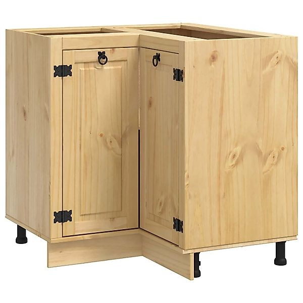 vidaXL Schrank mit Regal Honig 60 x 32 x 40 cm Massives Kiefernholz 4200756 günstig online kaufen