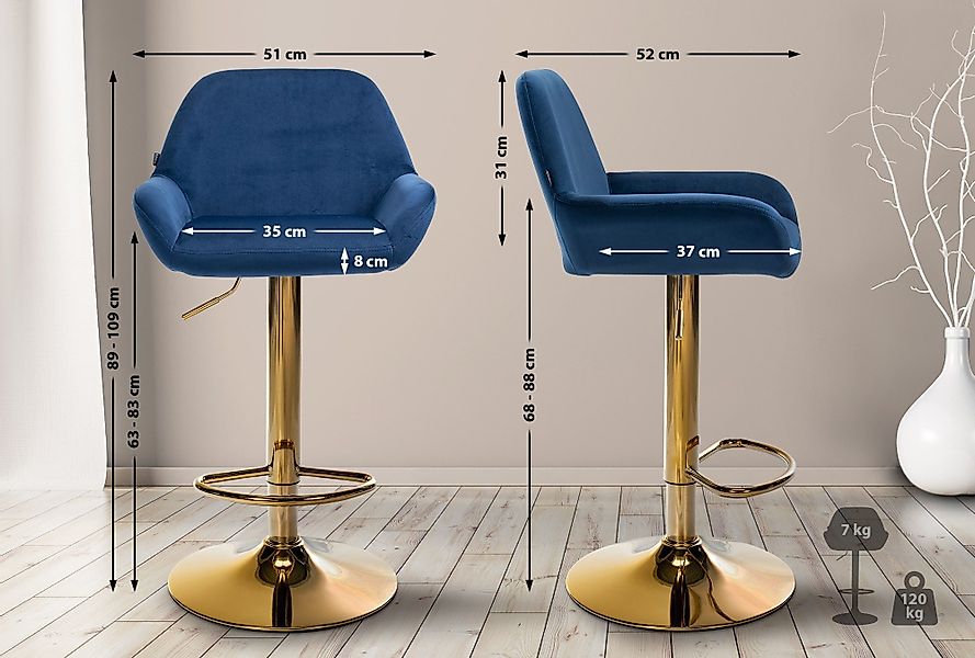 CLP Barhocker Braga (2er Set, 2 günstig online kaufen