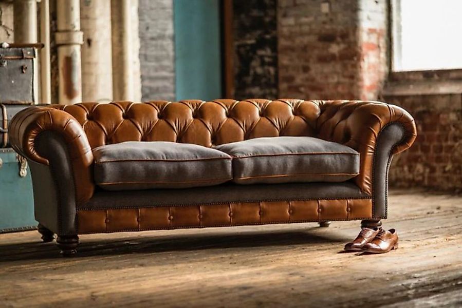 JVmoebel Chesterfield-Sofa Chesterfield 3 Sitzer Designer Couch Polster Sof günstig online kaufen