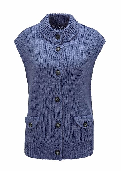 GOLDNER Strickjacke "Kurzgröße Strickweste mit aufgesetzten Taschen" keine/ günstig online kaufen