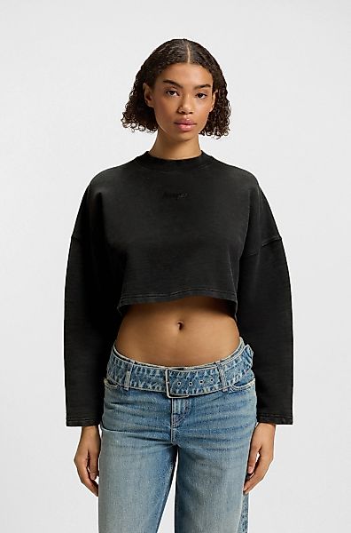 HUGO Blue Sweatshirt "Derissa", in Cropped-Länge günstig online kaufen