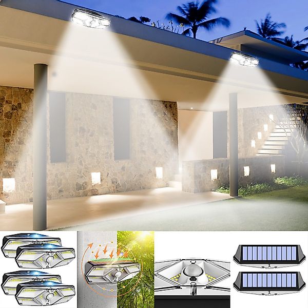 Sunicol LED Solarleuchte 104 LEDs Außen günstig online kaufen