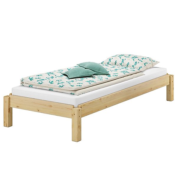 Erst-Holz Stapelbett Einzelbett Holzbett 80 x 190 Kiefer Massiv Modell 48 o günstig online kaufen
