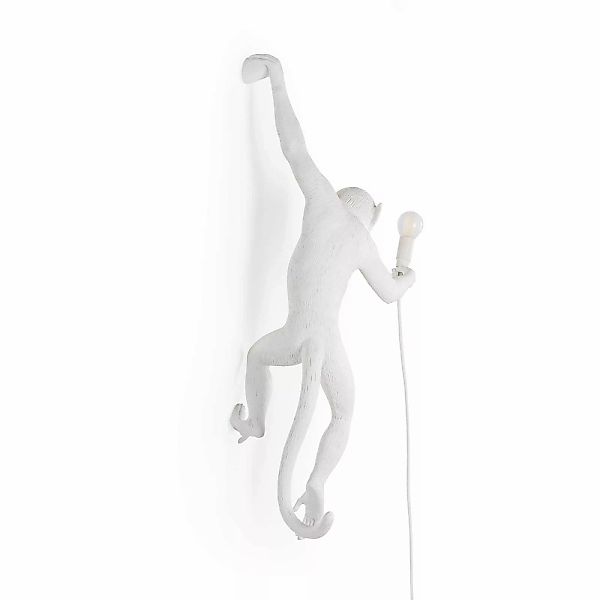 SELETTI Monkey Lamp LED-Deko-Wandlampe weiß, links günstig online kaufen