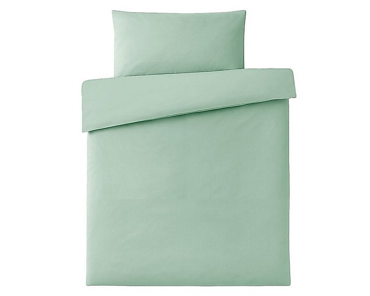 Makian Bettwäsche Uni - Icegreen, Baumwolle, Kinderbettwäsche Set 100x135 c günstig online kaufen