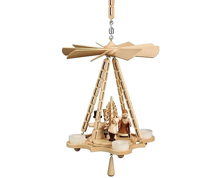 Volkskunstwerkstatt Unger Weihnachtspyramide Deckenpyramide 30cm, Weihnacht günstig online kaufen