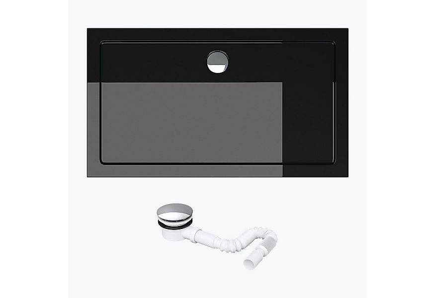 doporro Duschwanne Duschtasse flach inkl. Ablaufgarnitur aus Acryl DIN-Ansc günstig online kaufen