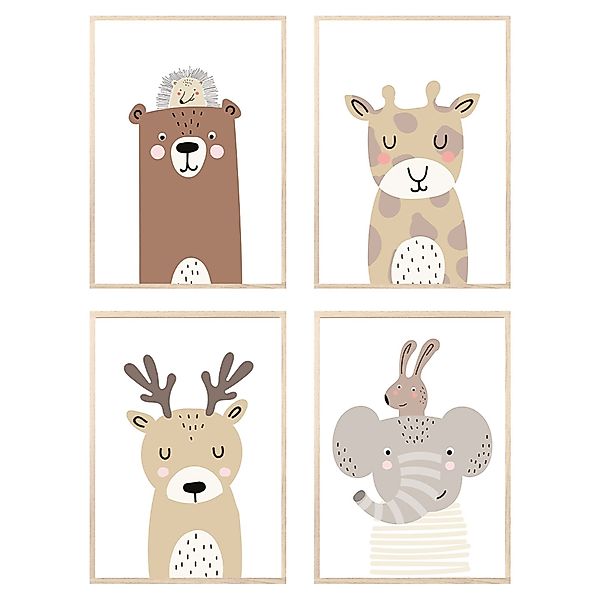MeinBaby123® Poster Bilder Kinderzimmer, Tiere Poster günstig online kaufen