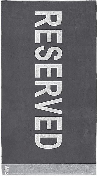 Seahorse Strandtuch Reserved, Frotteevelours (1-St), 100x180, für Strand un günstig online kaufen