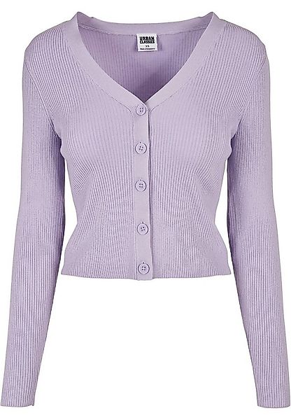 URBAN CLASSICS Strickjacke Urban Classics Damen Ladies Short Rib Knit Cardi günstig online kaufen