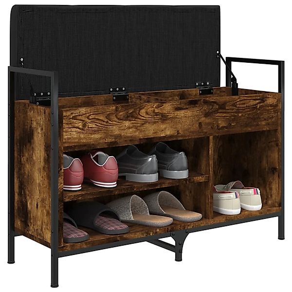 vidaXL Sitzbank Schuhbank Räuchereiche 85,5x32x57,5 cm günstig online kaufen