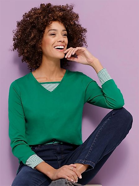 Classic Basics Langarmshirt "Shirt" 1 Stk. tlg. günstig online kaufen