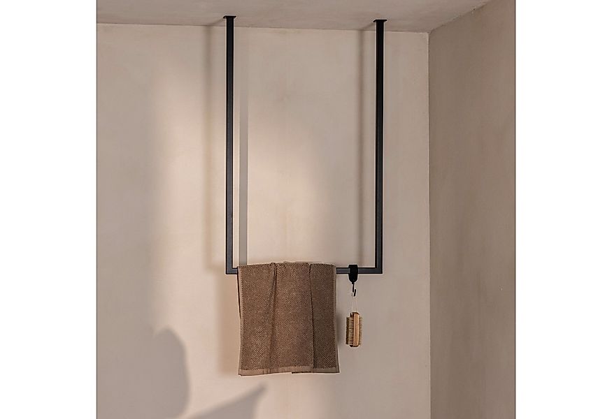 Metallbude Handtuchhalter TENSI, aus Metall, Deckenmontage, Badewanne, Dusc günstig online kaufen