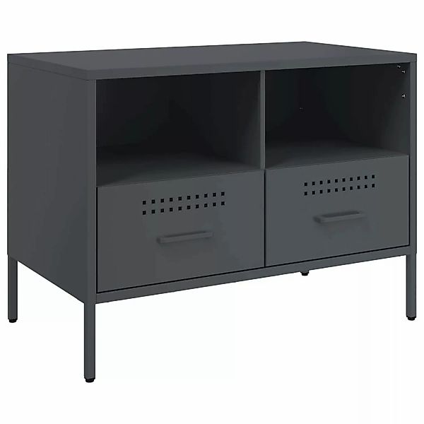 VidaXL TV-Schrank Anthrazit 68x39x50,5 cm Kaltgewalzter Stahl günstig online kaufen