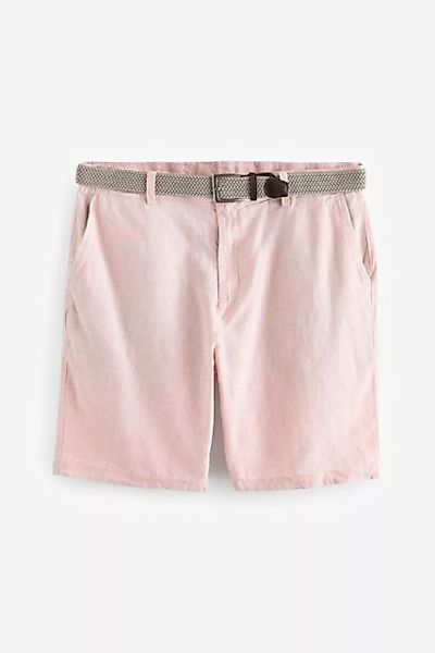 Next Shorts Shorts aus Baumwolle und Leinen mit Gürtel (2-tlg) günstig online kaufen