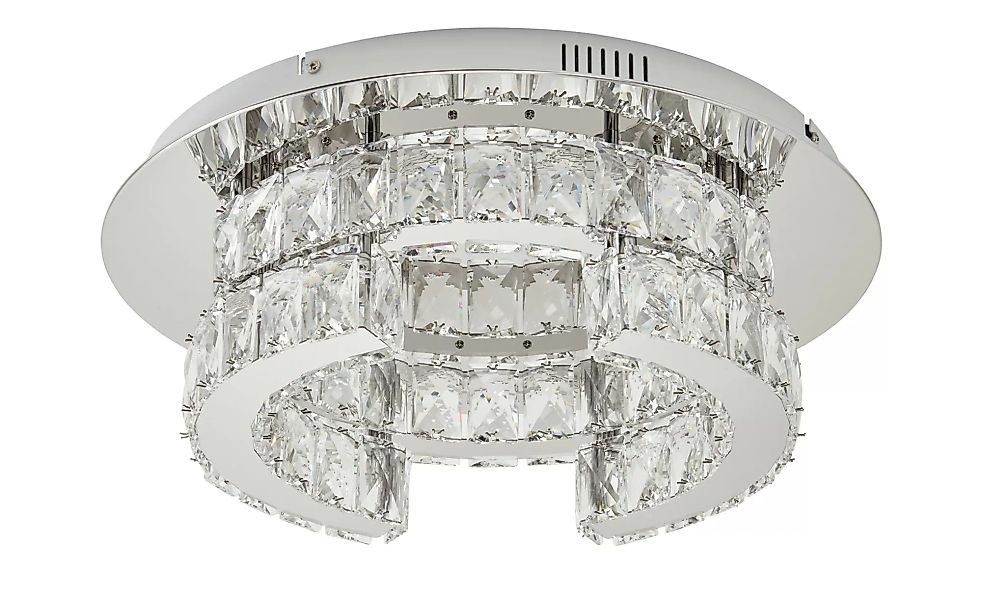 KHG LED-Kristalldeckenleuchte ¦ silber ¦ Maße (cm): H: 15  Ø: 43 Lampen & L günstig online kaufen