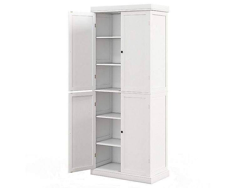 COSTWAY Küchenbuffet Küchenschrank Vorratsschrank 185cm, weiß günstig online kaufen