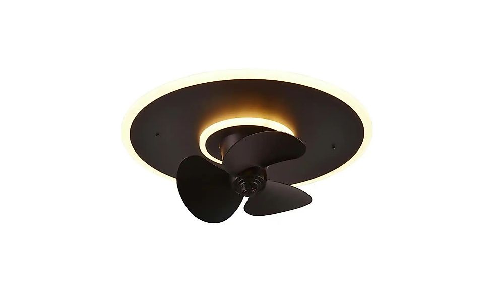 REALITY Leuchten LED Deckenleuchte »Nybro Deckenventilator«, 1 flammig, Leu günstig online kaufen