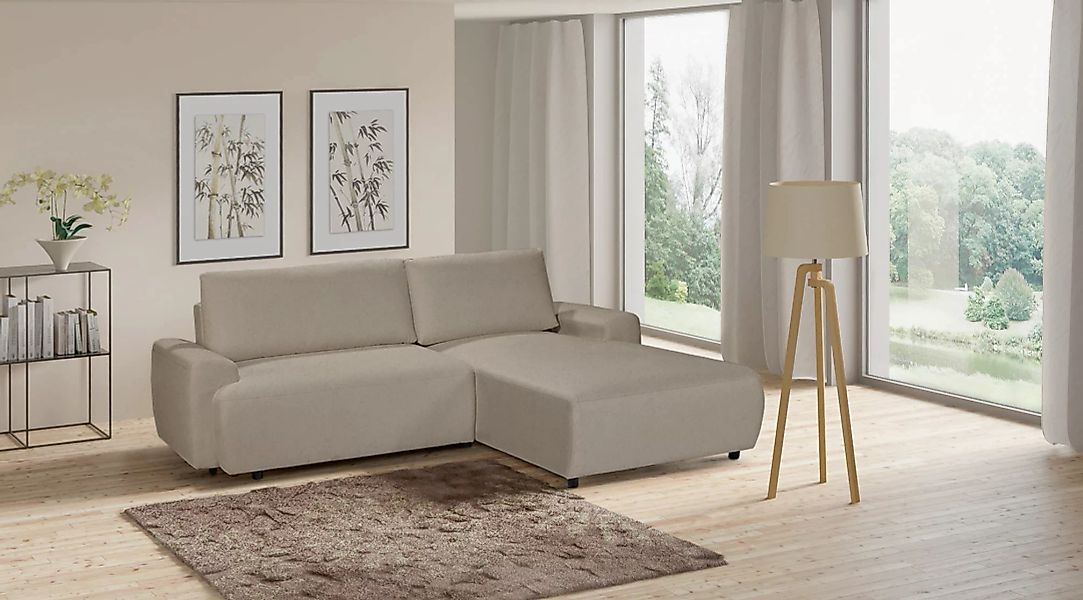 exxpo - sofa fashion Ecksofa "Gato, L-Form", (2 St.), inklusive Bettfunktio günstig online kaufen
