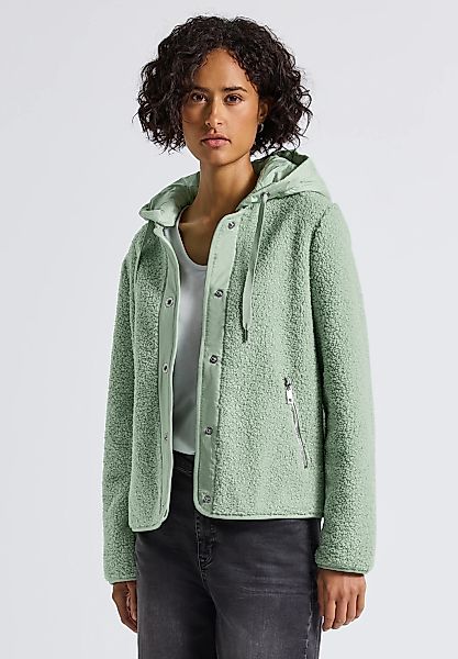STREET ONE Fellimitatjacke mit Kapuze günstig online kaufen