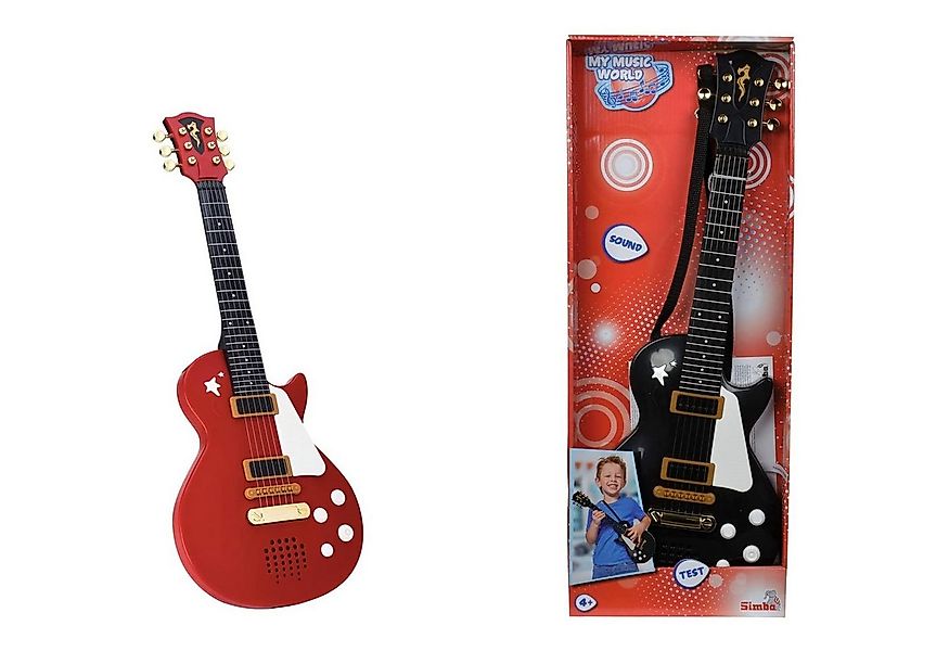 Simba Dickie Spielzeug-Musikinstrument 106837110 Rockgitarre, 2fach sortier günstig online kaufen