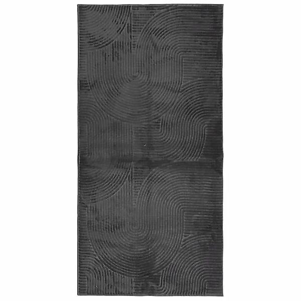 vidaXL Teppich IZA Kurzflor Skandi-Stil Anthrazit 100x200 cm 375427 günstig online kaufen