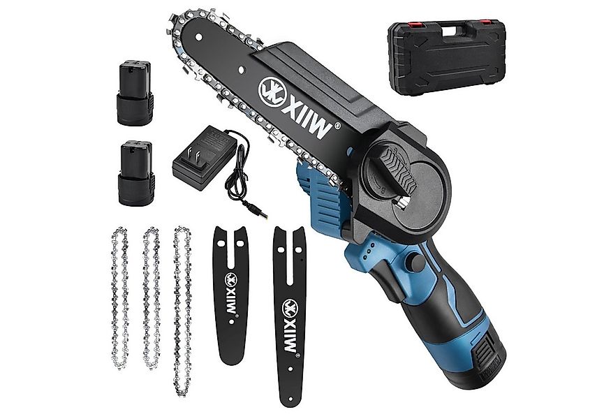 XERSEK Akku-Kettensäge mit 3000mAh Akku, 6 Zoll und 4 Zoll Mini Kettensäge, günstig online kaufen