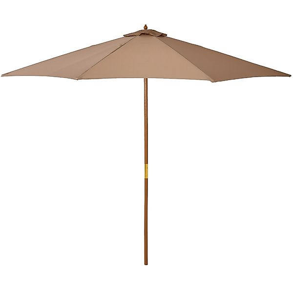 Outsunny Sonnenschirm Balkonschirm, Bambus, Khaki, LxB: günstig online kaufen