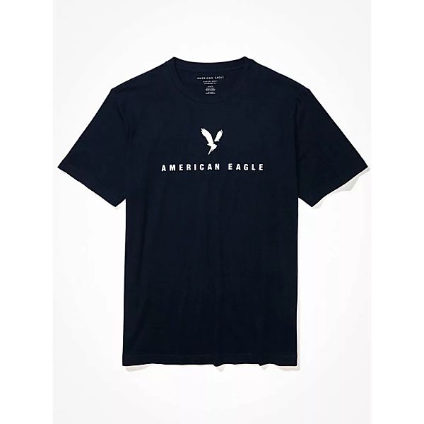 American Eagle Super Soft Graphic Kurzärmeliges T-shirt M Navy günstig online kaufen