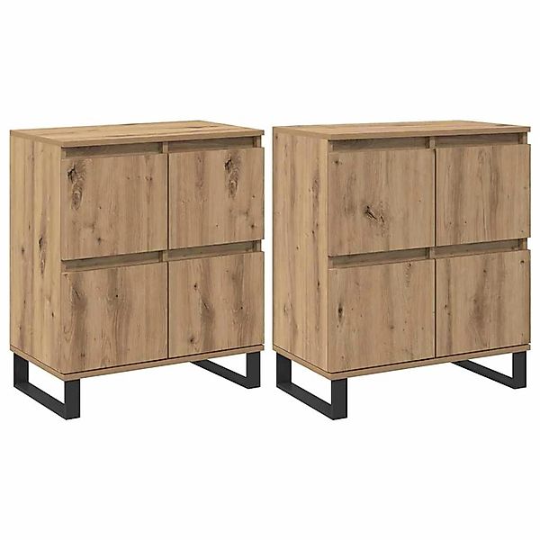vidaXL Sideboards 2 Stk Artisan-Eiche 120 x 35 x 70 cm Holzwerkstoff 339454 günstig online kaufen