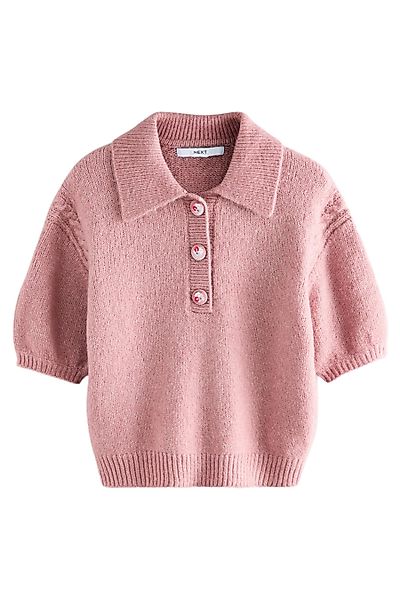 Next Strickpullover Weiches, kurzärmeliges Strick-Polohirt mit günstig online kaufen