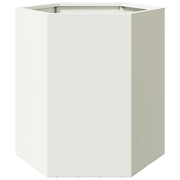 vidaXL Blumentopf Pflanzkübel Weiß Sechseckig 46x40x45 günstig online kaufen