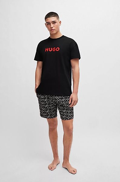 HUGO Underwear Pyjama "Camo Logo Short Set", (Set, 2er) günstig online kaufen