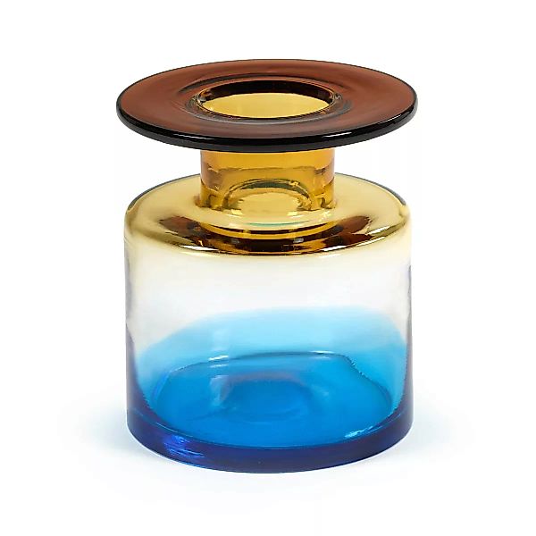 Wind & Fire Vase 22cm Blue-amber günstig online kaufen