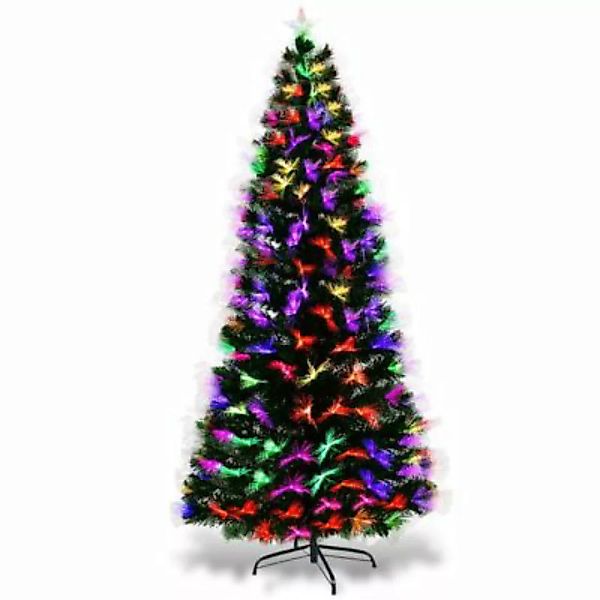 COSTWAY® Weihnachtsbaum 7 automatisch wechselnde Lichtfarben grün günstig online kaufen