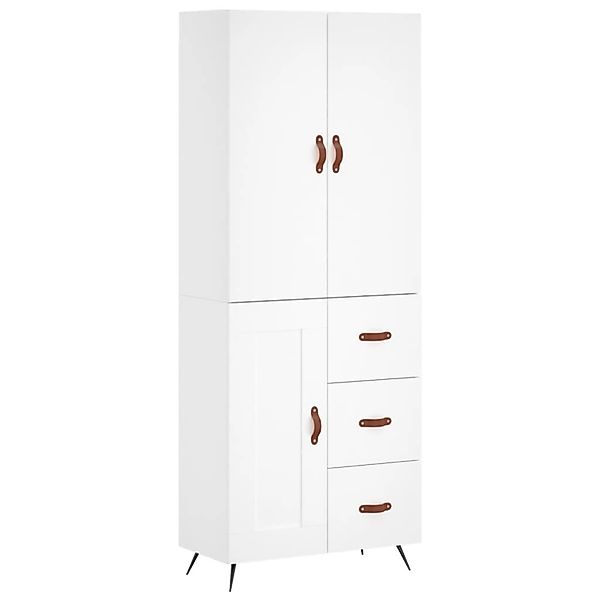 vidaXL Highboard Weiß 69,5x34x180 cm Holzwerkstoff 3195987 günstig online kaufen