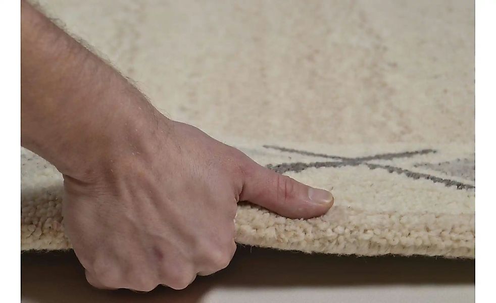 THEKO Wollteppich  Royal Berber  ¦ beige ¦ Wolle ¦ Maße (cm): B: 160 H: 1,8 günstig online kaufen