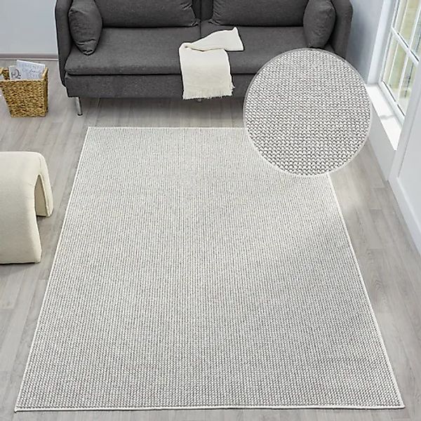 OTTO home Teppich »Lilri«, rechteckig, 10 mm Höhe, Wolloptik, Wohnzimmer, S günstig online kaufen