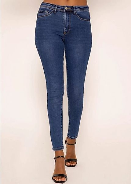 SASSYCLASSY Skinny-fit-Jeans Mid Waist Push Up Skinny Jeans Damen Skinny Je günstig online kaufen