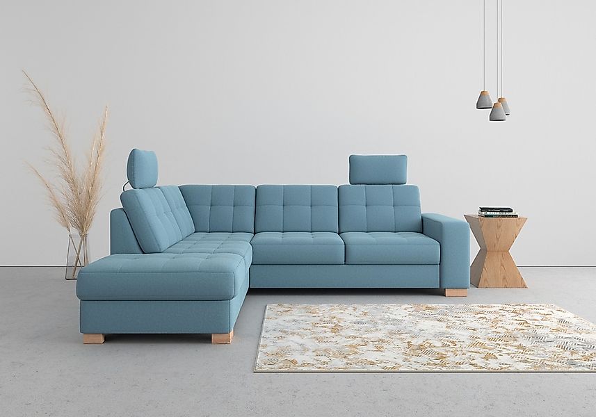 sit&more Ecksofa "Quincy L-Form" wahlweise mit Bettfunktion und Bettkasten günstig online kaufen