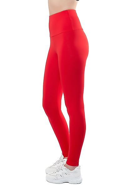 Bongual Highwaist Leggings Baumwollmix mit breitem günstig online kaufen