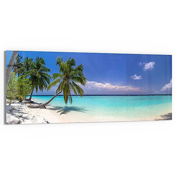 DEQORI Glasbild 'Paradiesischer Strand', 'Paradiesischer Strand', günstig online kaufen