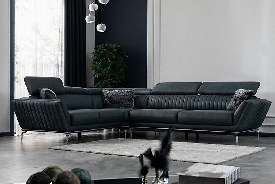 Xlmoebel Ecksofa Neue moderne Design-Couch in L-Form Wohnlandschaft aus Kun günstig online kaufen