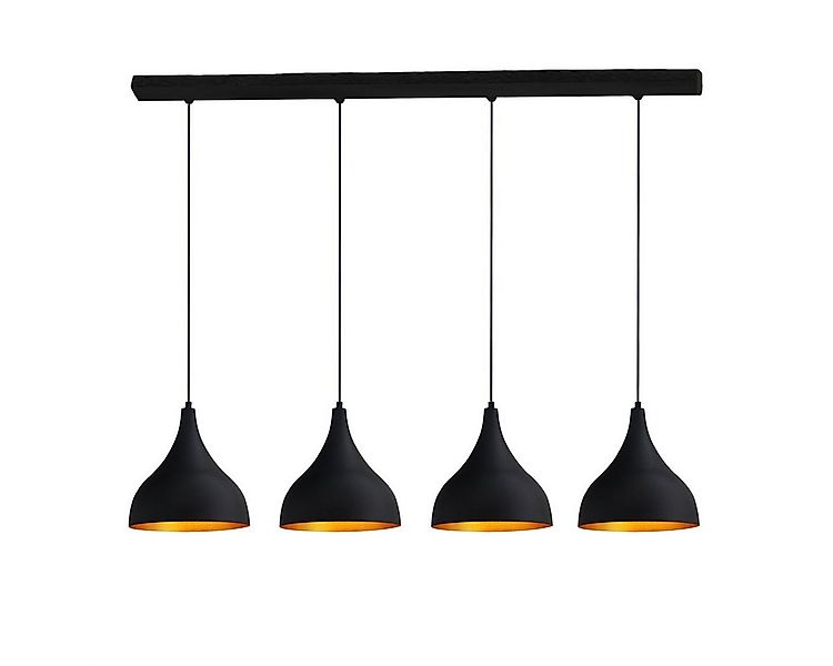 Bamyum Pendelleuchte Bamyum Pendelleuchte I Adash I Schwarz 4 Flammig Metal günstig online kaufen