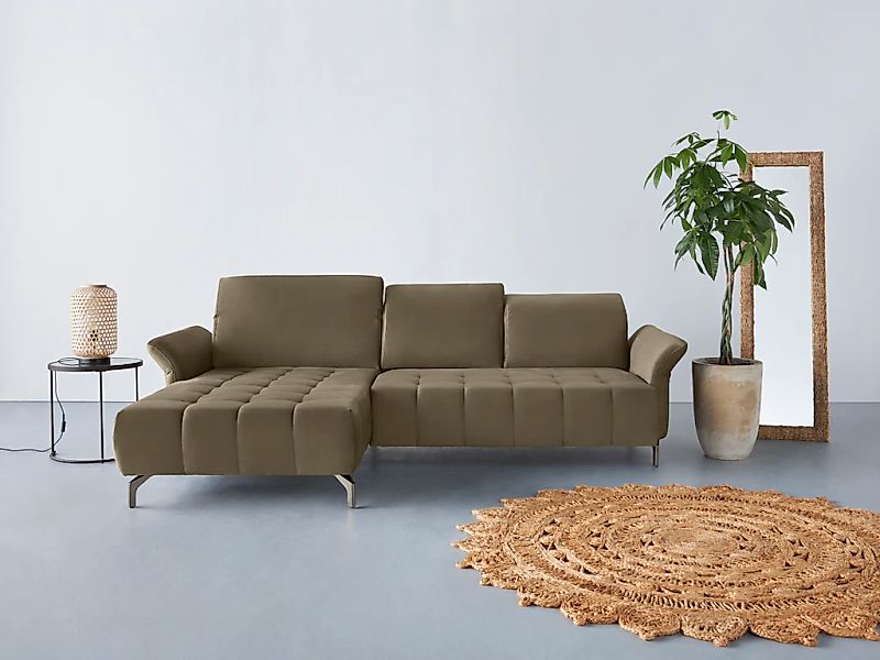 Home affaire Ecksofa "Fresh L-Form" Federkern, wahlweise Kopfteilverstellun günstig online kaufen