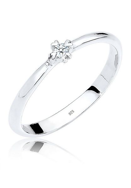 Elli DIAMONDS Verlobungsring Solitär Verlobung Diamant 0.03 ct. 925 Silber günstig online kaufen